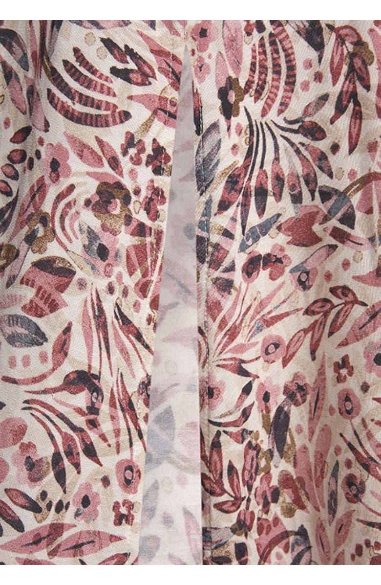 LASCANA Women's Side Slit Maxi Dress, Alternate, color, Rose & Cream