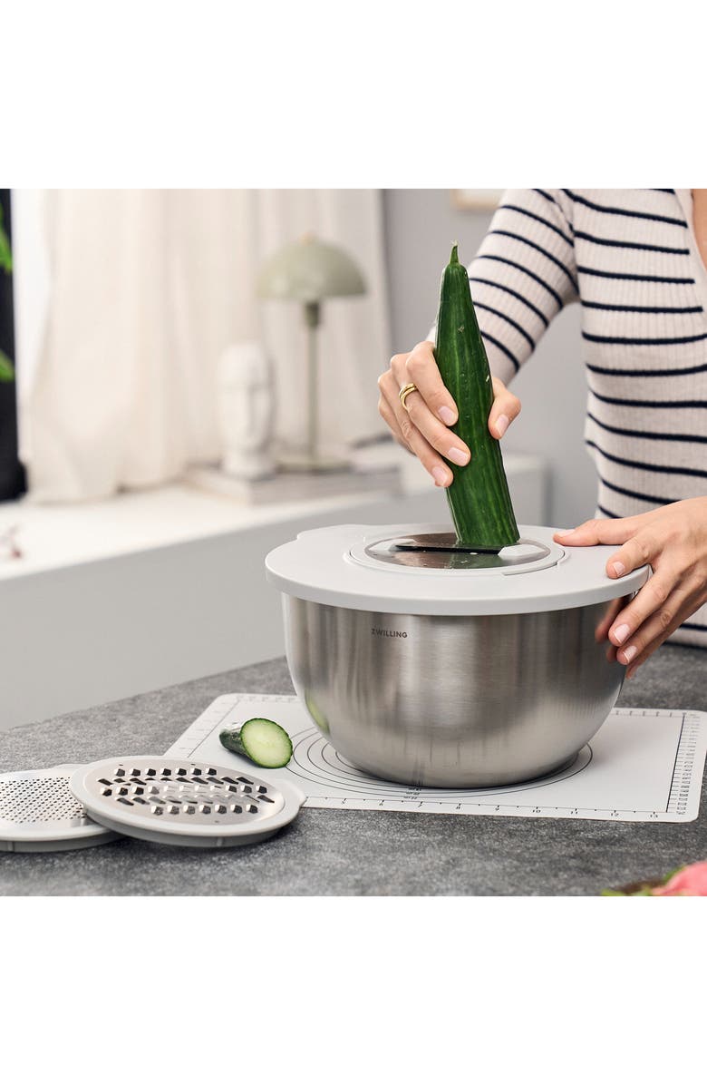 ZWILLING Fresh & Save 3-Piece Stainless Steel Bowl & Vacuum Pump Set, Alternate, color, Stainless Steel