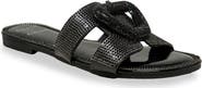 CHASE AND CHLOE Rhinestone Embellished Slide Sandal
