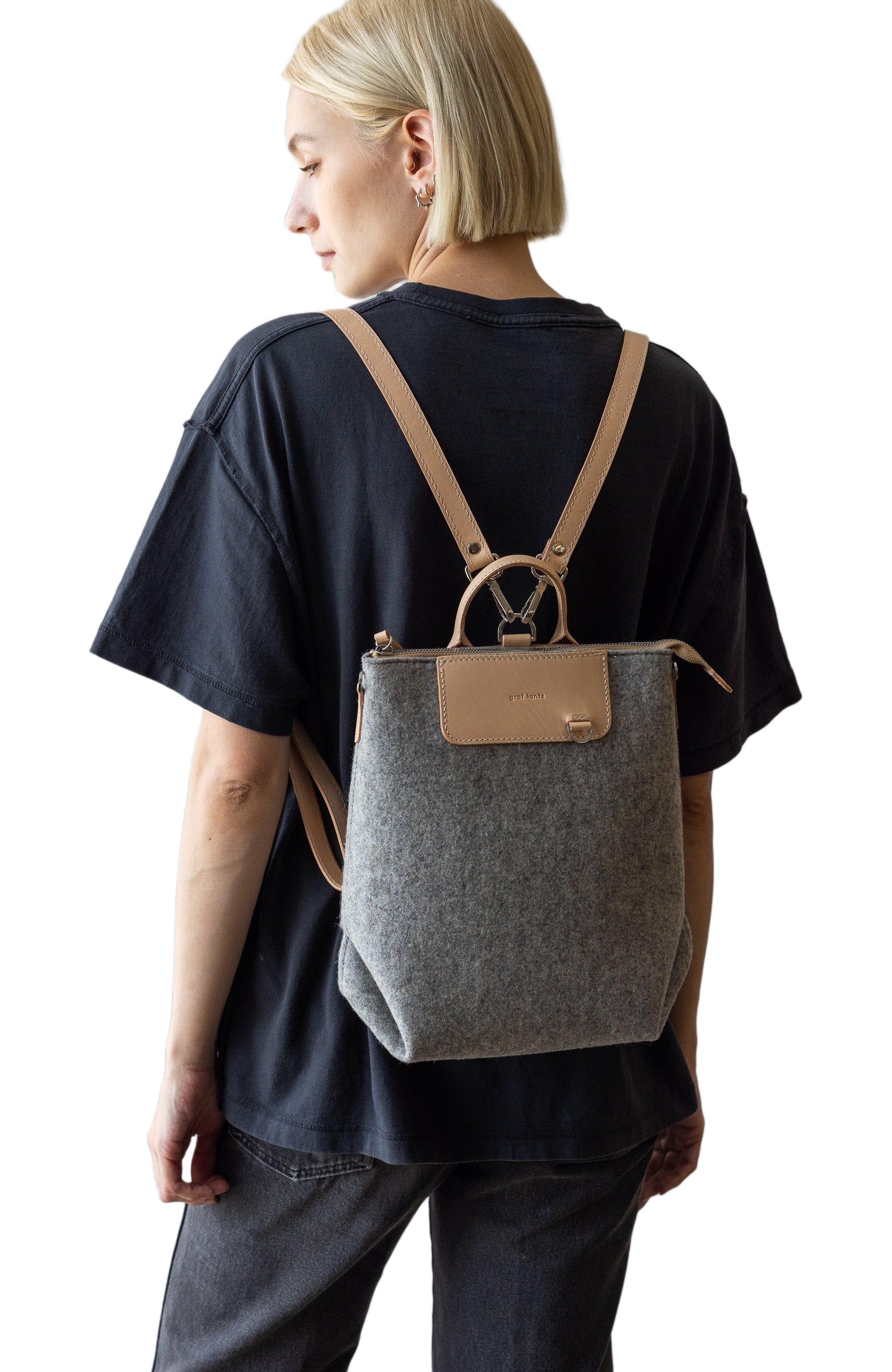 Bedford Merino Wool Midi Backpack, Alternate, color, Granite