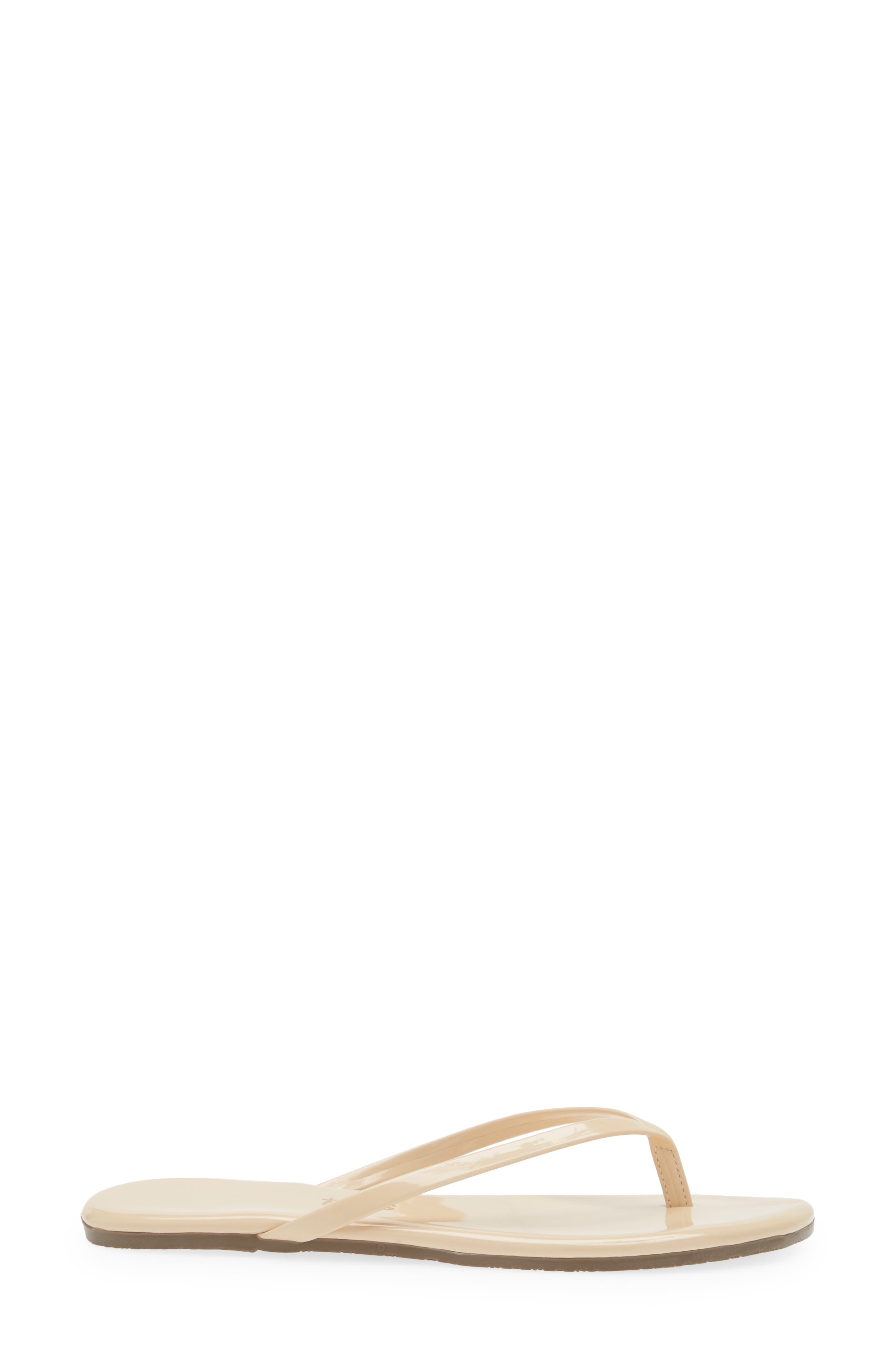 Foundations Gloss Flip Flop, Alternate, color, LINEN