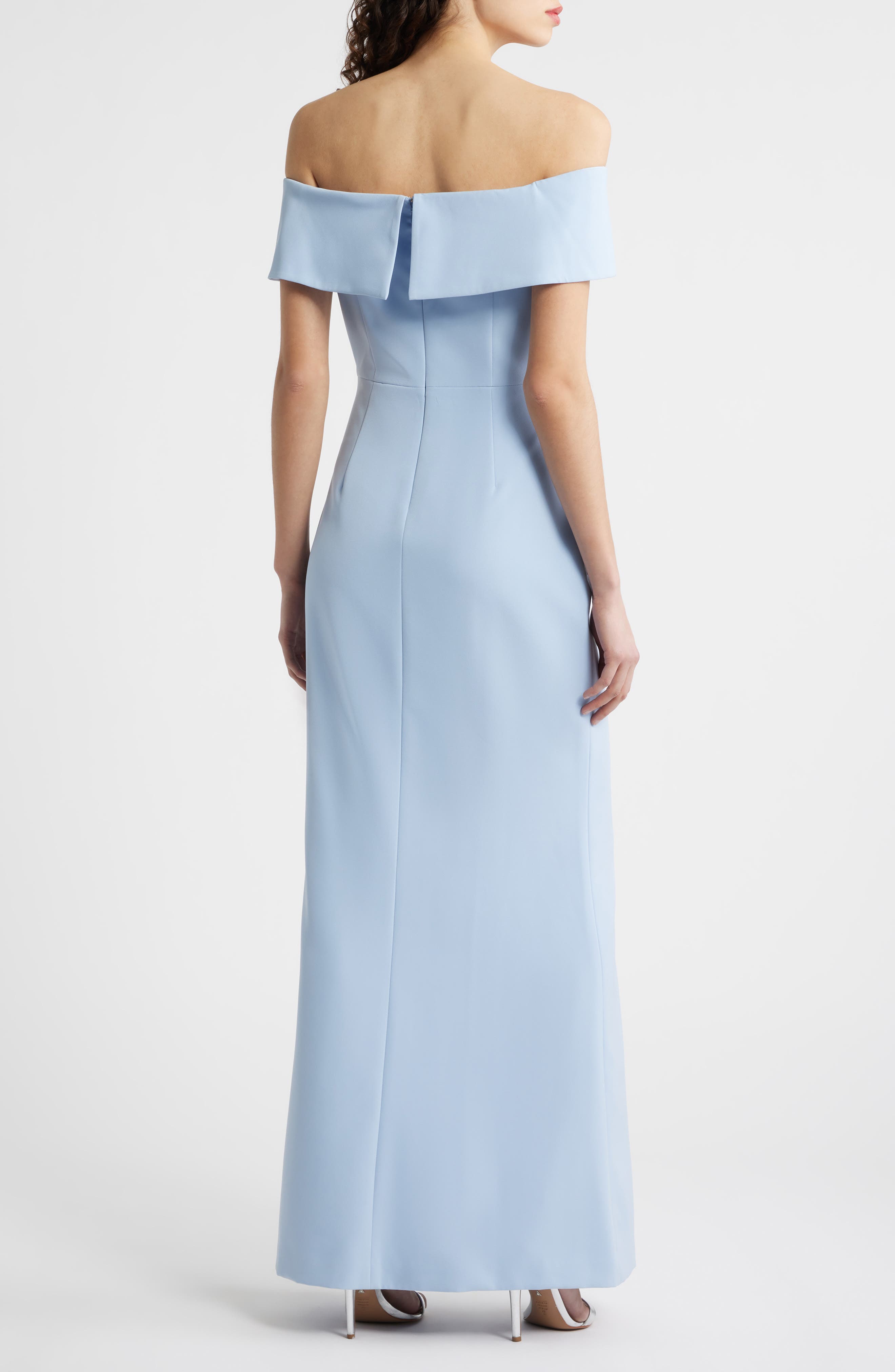 Cascade Ruffle Off the Shoulder Gown - image 2