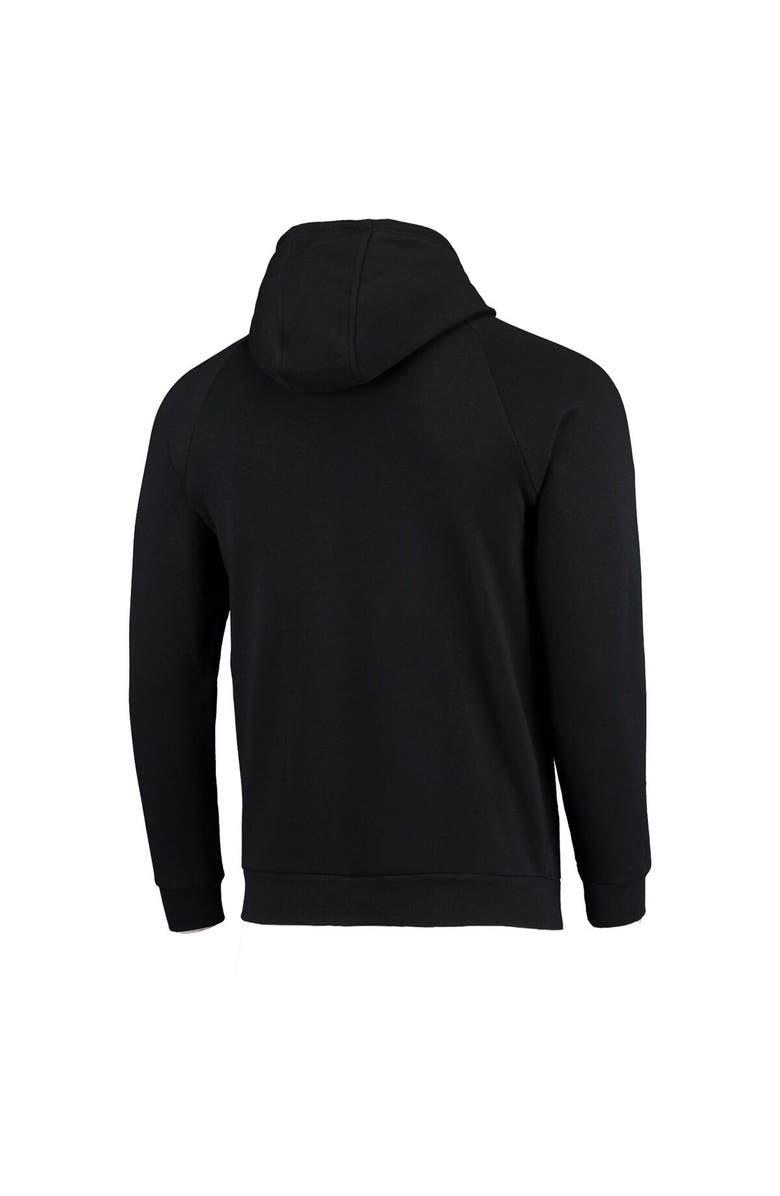 Under Armour Men's Under Armour Black Eugene Emeralds All Day Raglan Fleece Pullover Hoodie, Alternate, color, Black