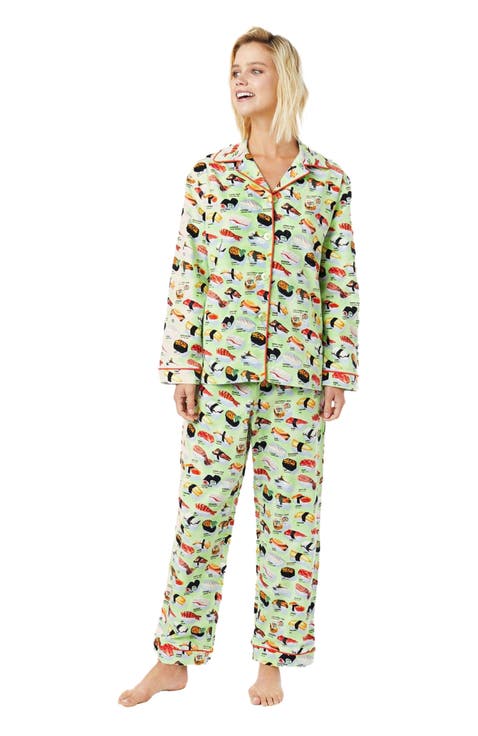 Pima Knit Pajama Set Conversational