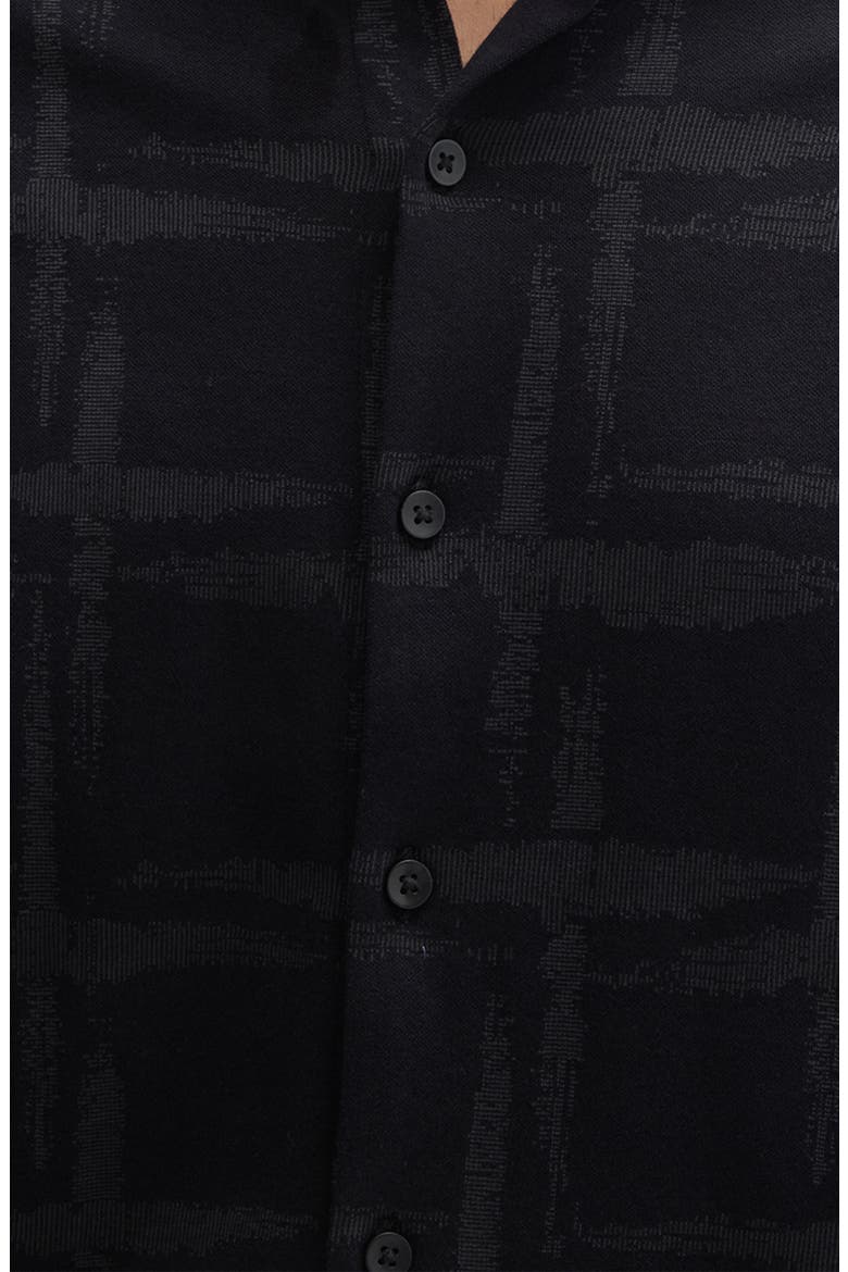 Dravon Cotton Blend Knit Shirt, Alternate, color, BLACK