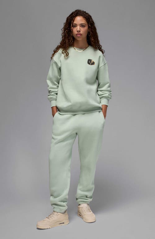 Nike Brooklyn Fleece Crewneck Sweatshirt In Seafoam/sail