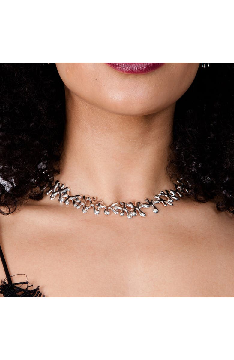 Lucy Quartermaine Continual Splat Necklace, Alternate, color, Sterling Silver