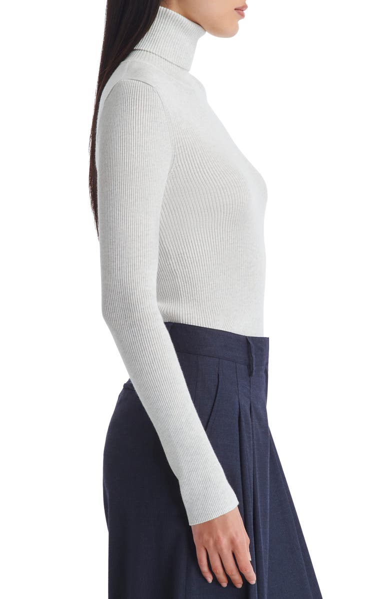 TWP Merino Wool Rib Turtleneck Sweater, Alternate, color, 