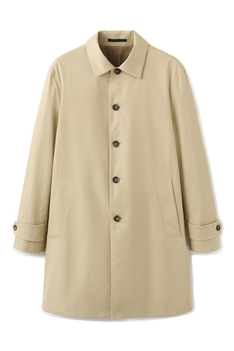 Water Repellent Raincoat, Alternate, color, BEIGE
