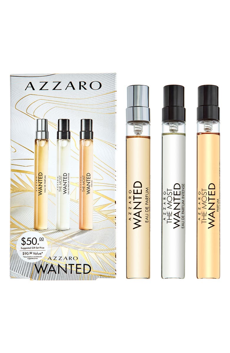 AZZARO Wanted Men's Fragrance Trio Set, Alternate, color, 