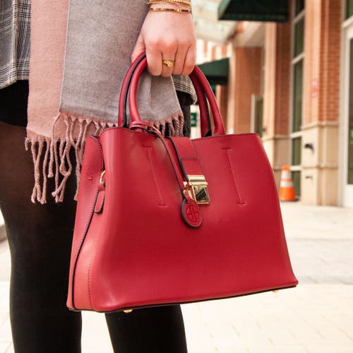 Youzey Vegan Leather Classic Handbag In Red