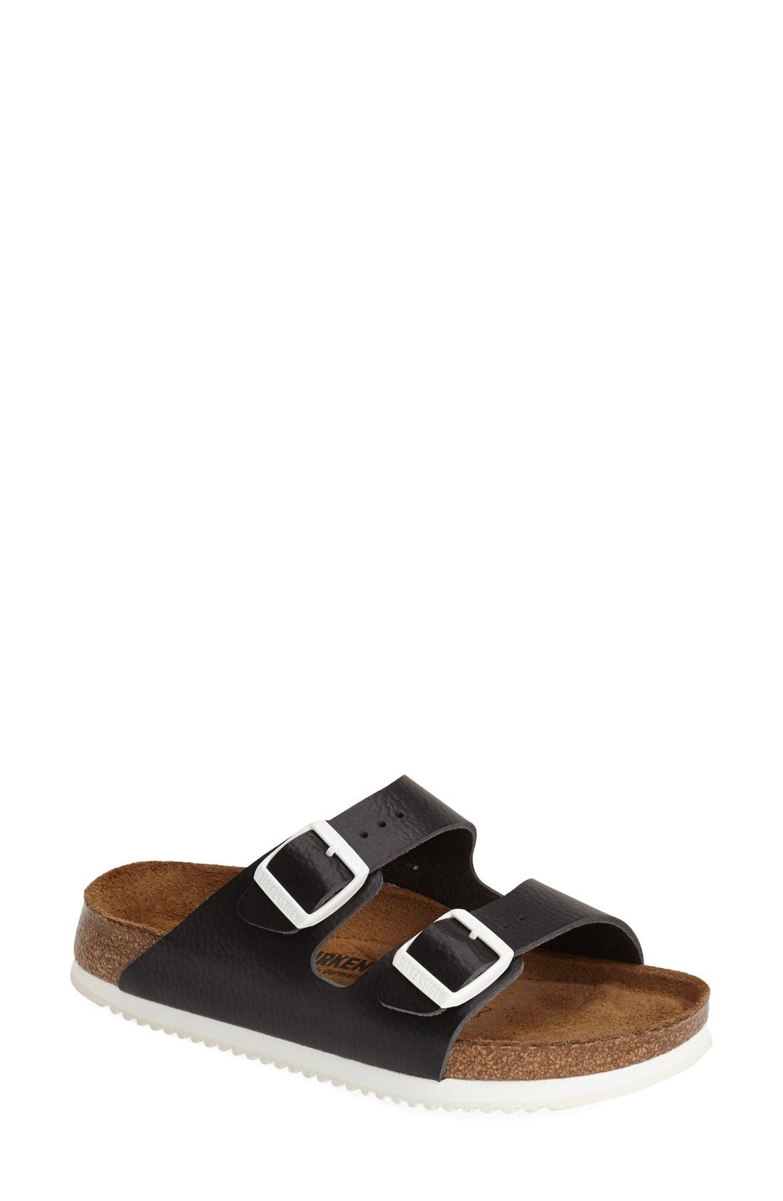 Birkenstock 'Arizona' Leather Double Band Footbed Sandal, Main, color, 