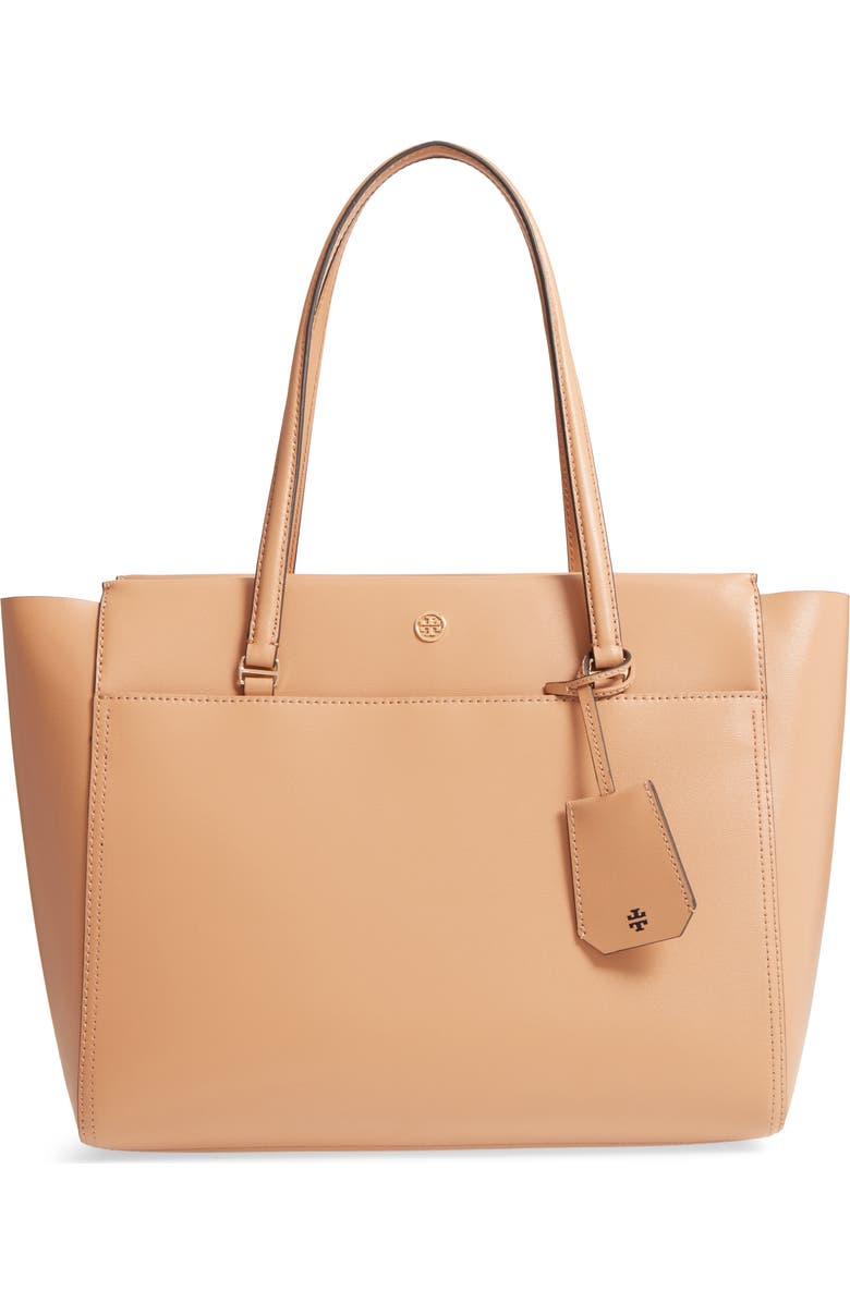 Tory Burch Parker Leather Tote, Main, color,