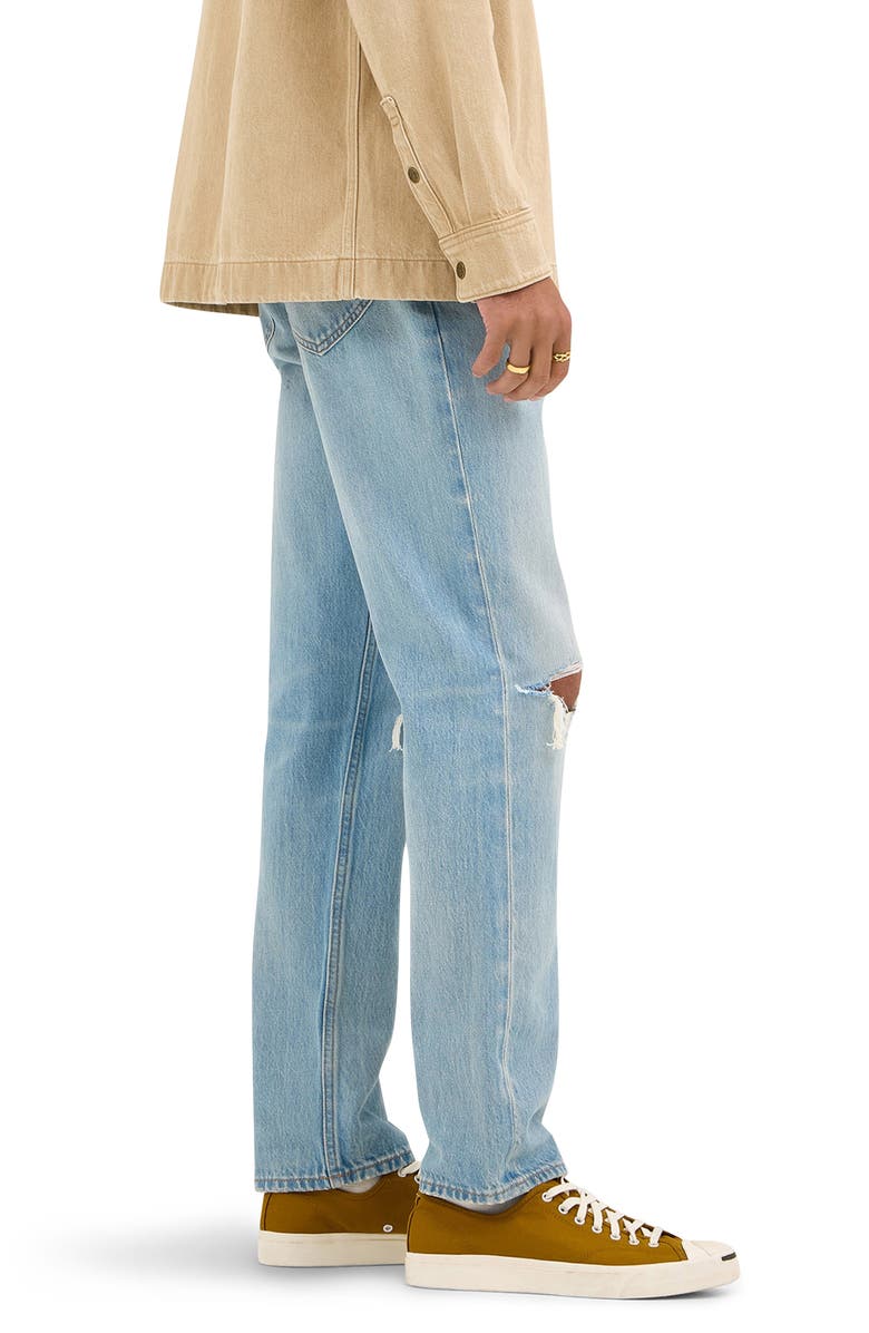Lee West Ripped Regular Straight Leg Jeans, Alternate, color, Mills Crossing