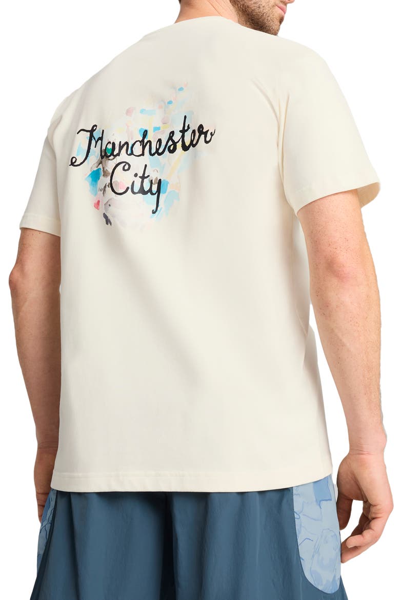 x KidSuper MCFC Cotton Graphic T-Shirt, Alternate, color, WARM WHITE-PUMA BLACK