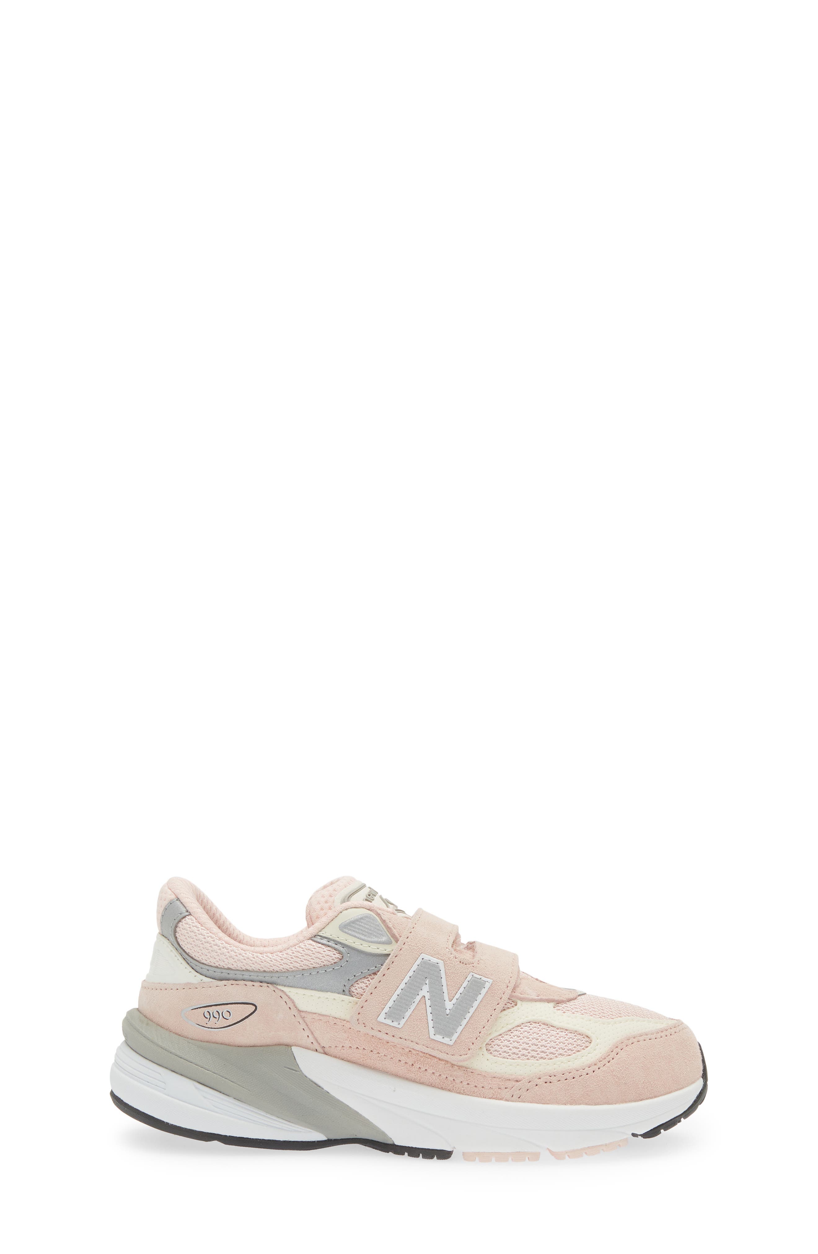 Kids' 990 v6 Sneaker, Alternate, color, PINK HAZE/ WHITE