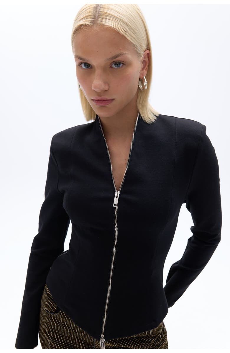 Nocturne Front Zippered Blouse, Main, color, 