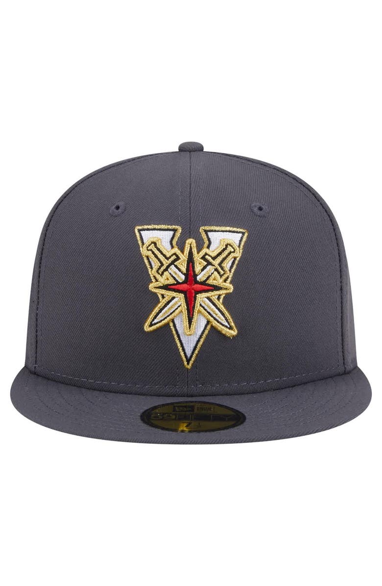New Era Men's New Era  Black Vegas Golden Knights Deceptor 59FIFTY Fitted Hat, Alternate, color, 