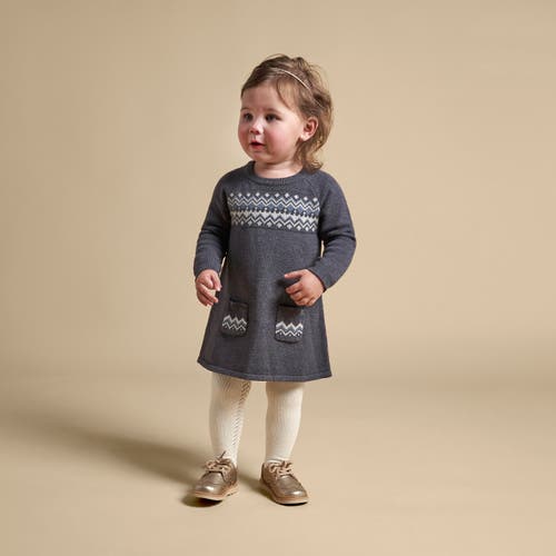 Modern Moments™ By Gerber Dark Grey Heather Fair Isle Dress In Dark Grey Heather