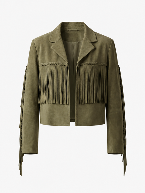 Allegra Fringe Suede Leather Jacket