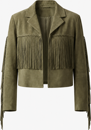 Mine Bilgi Allegra Fringe Suede Leather Jacket