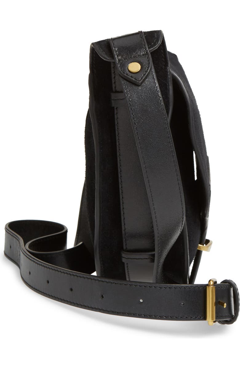 Isabel Marant Botsy Calfskin Suede Shoulder Bag, Alternate, color,