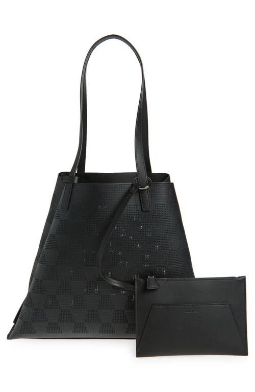 AKRIS AKRIS MEDIUM AI PERFORATED LEATHER TOTE