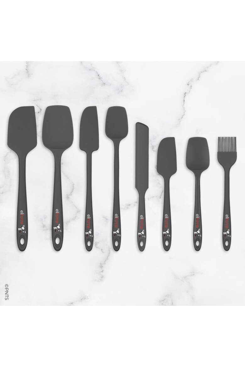 Peanuts 8 Piece Silicone Spatula Set, Alternate, color, Gray