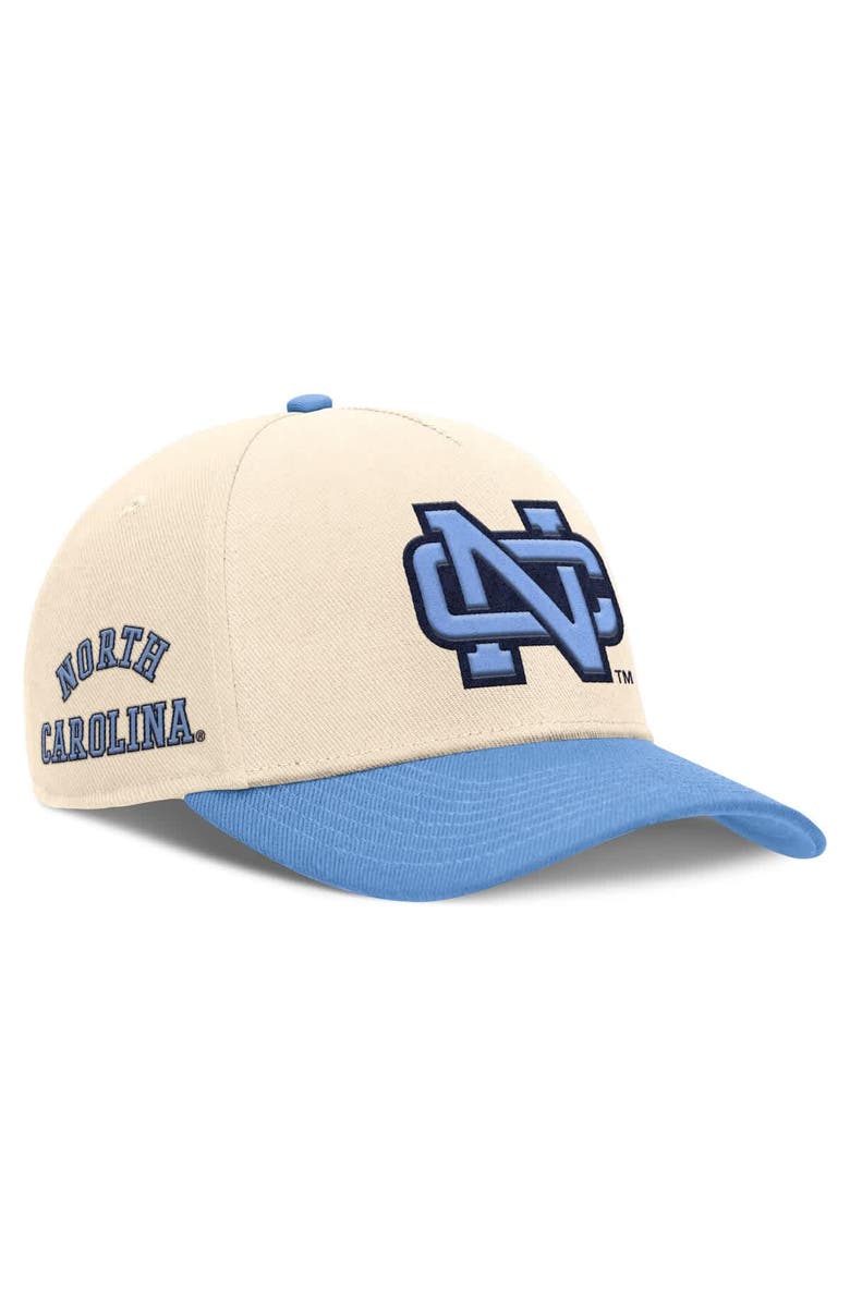 Nike Men's Nike Natural/Carolina Blue North Carolina Tar Heels Academic Rise Dri-FIT Adjustable Hat, Main, color, Natural