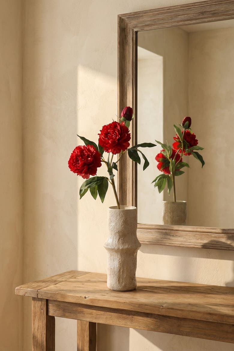 Dark Red Peony Flower, Alternate, color, Dark Red