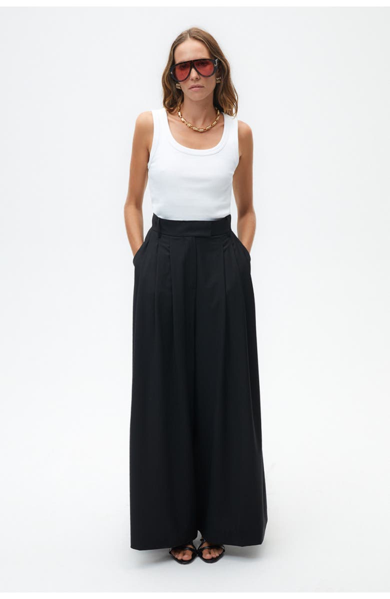 Nocturne Pleated Wide Leg Pants, Alternate, color,