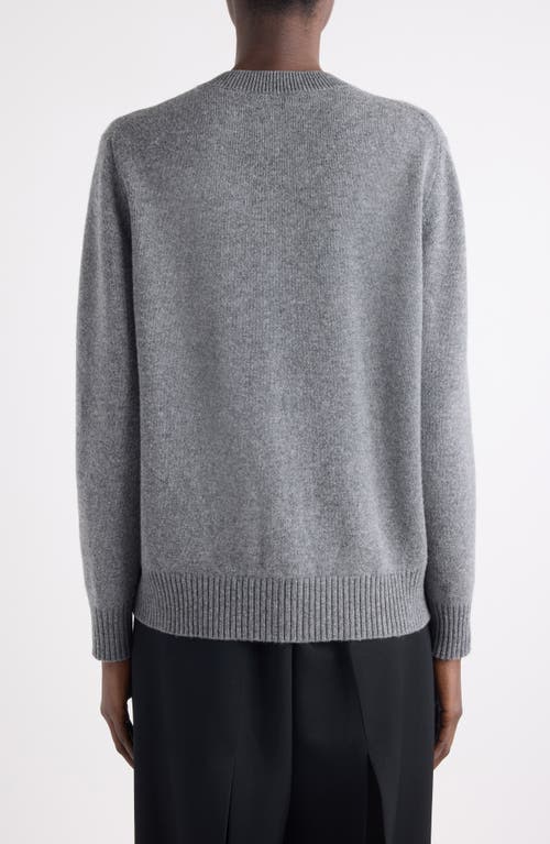 Givenchy Logo Embroidered Wool & Cashmere Cardigan In Gray