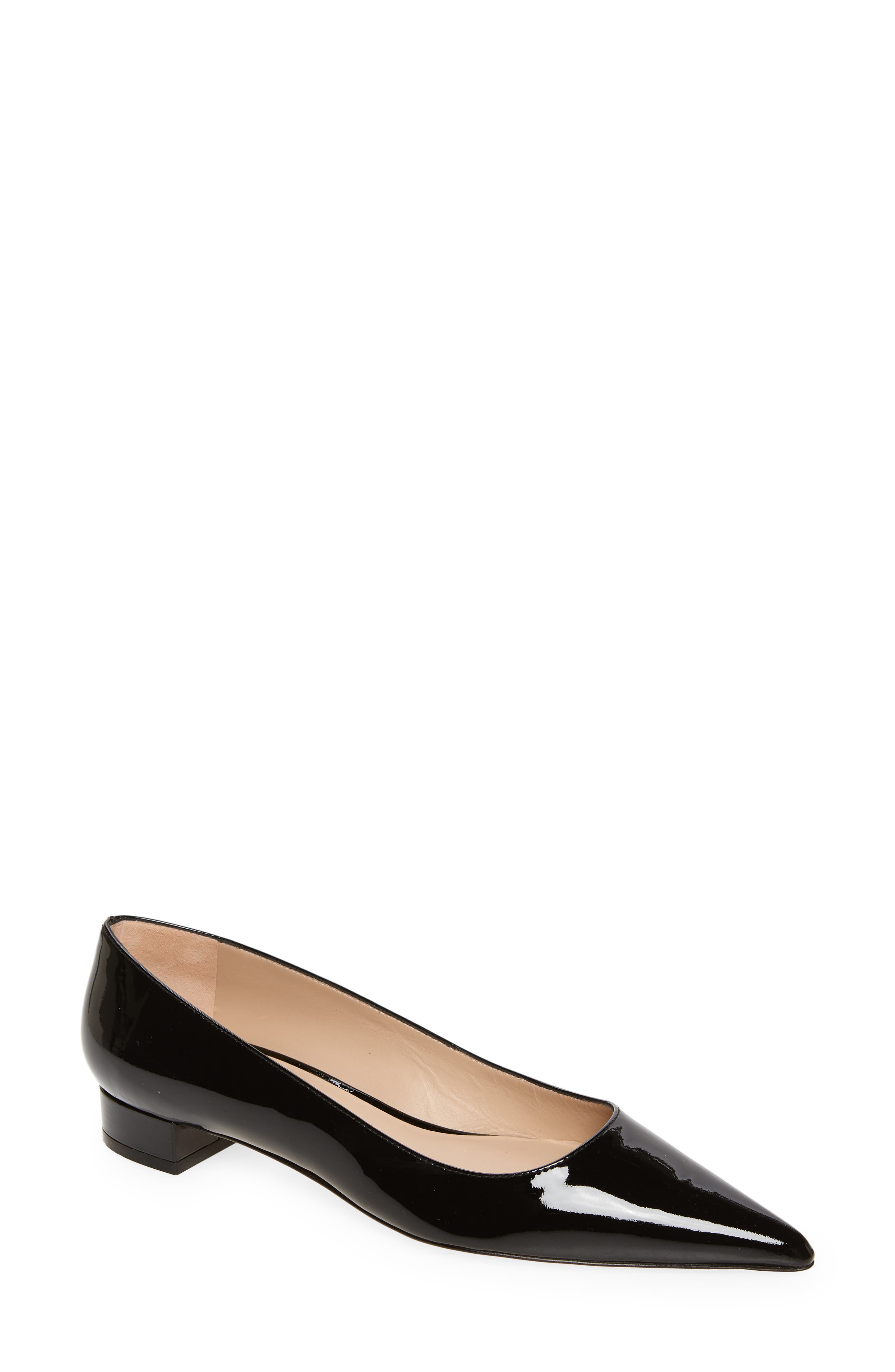 Stuart Weitzman Stuart Pointed Toe Flat, Main, color, 