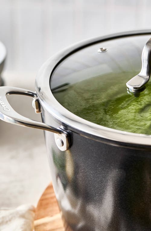 Cuisine::pro ® Green Stone™ 8.5 Qt. Stockpot With Lid In Black