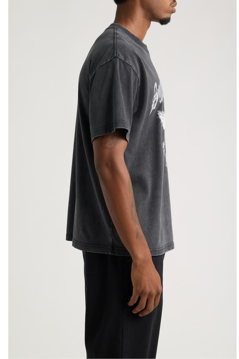 Fangs Forever Graphic Cotton T-Shirt, Alternate, color, BLACK FADE