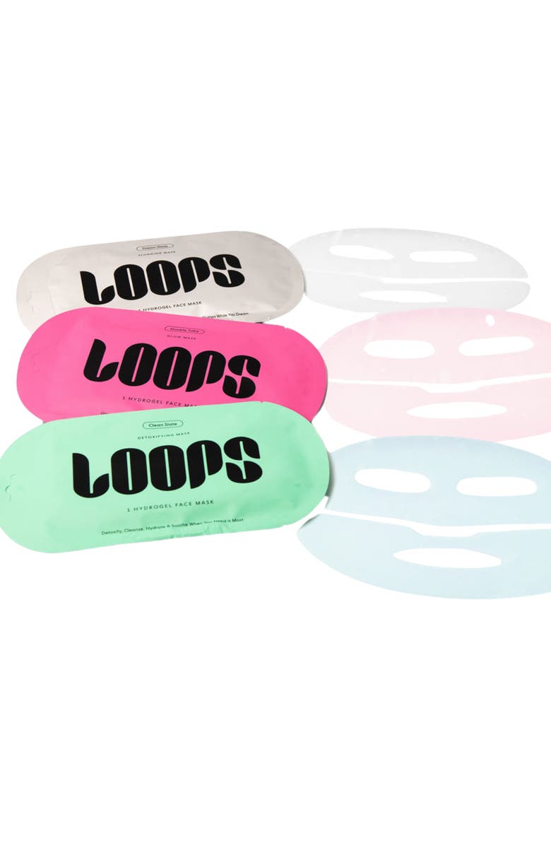 LOOPS Skin Cycle Trio Sheet Mask Set, Alternate, color,