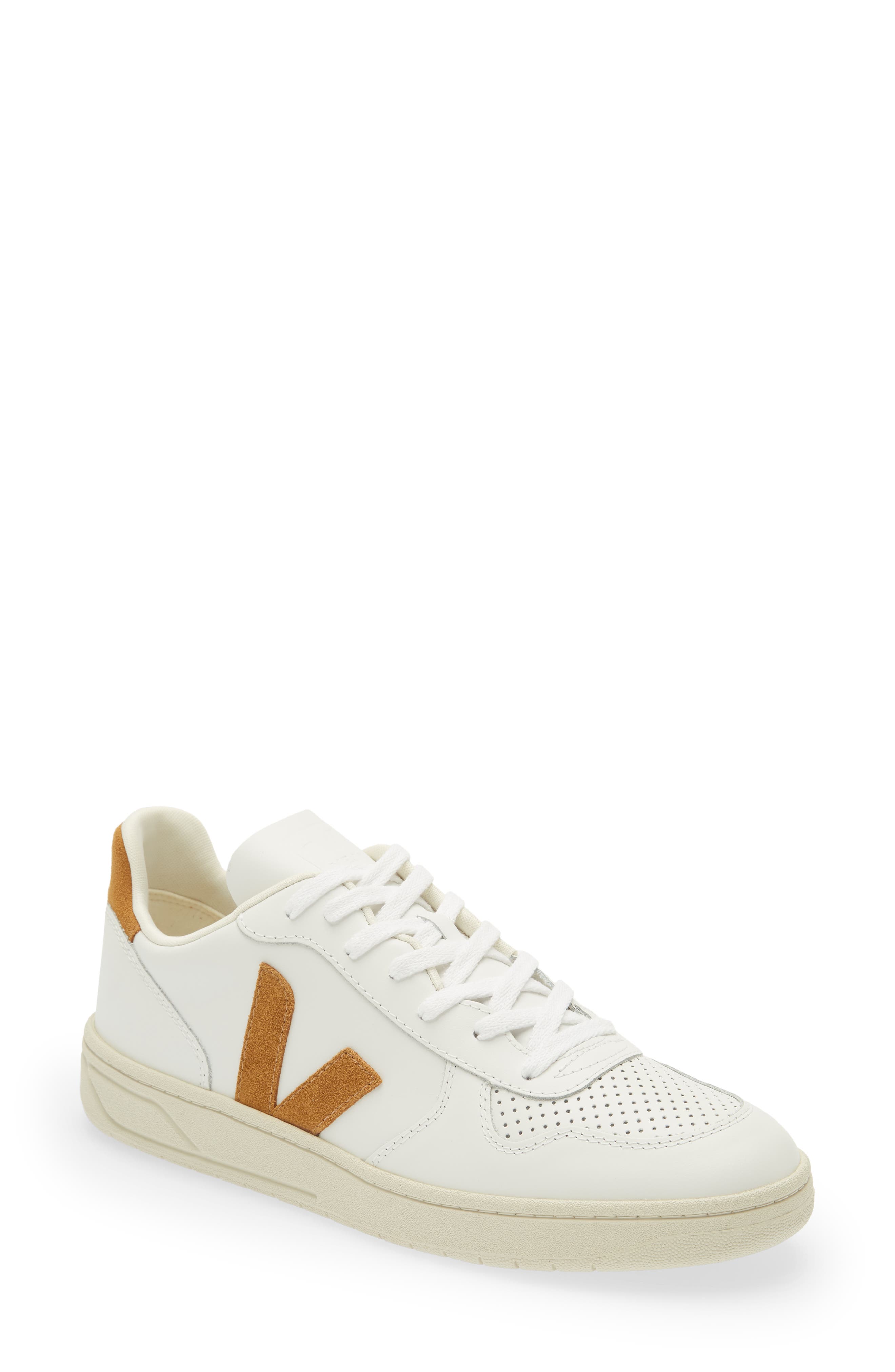 V-10 Sneaker, Main, color, EXTRA WHITE CAMEL