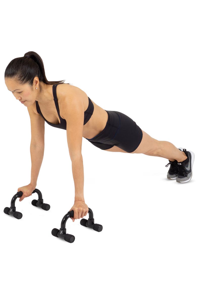 Push Up Bars, Alternate, color, Black