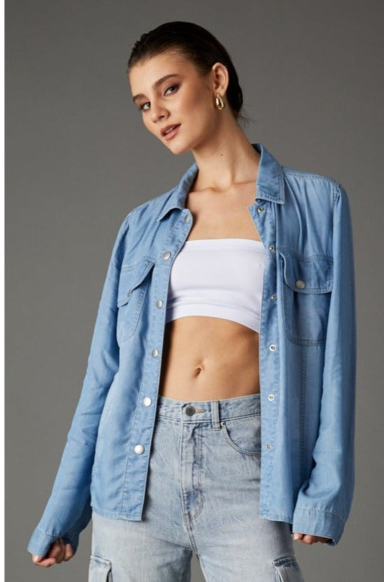 Your Favorite Tencel Shirt, Main, color, Light Tel Aviv