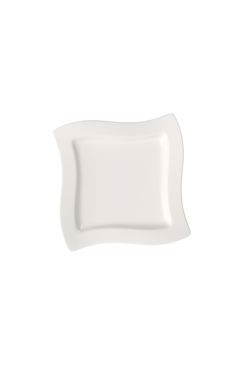 NewWave Square Salad Plate, Main, color, white