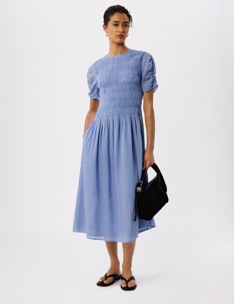 Avery Smocked Midi Dress
