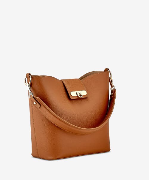 Gigi New York Isabel Bucket Bag In Brown