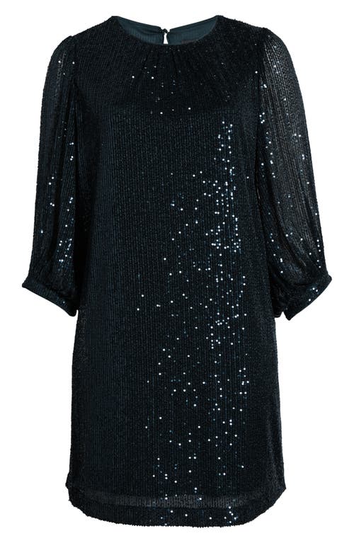 Julia Jordan Sequined Sheath Dress In Black