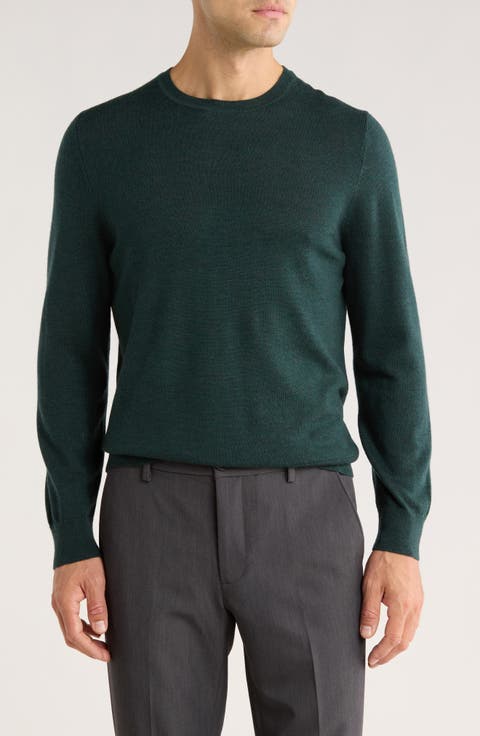 Washable Merino Wool Crewneck Sweater