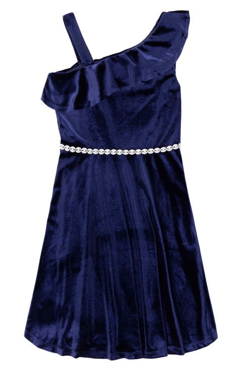 Kids' Embellished Velvet Party Dress (Little Kid & Big Kid)
