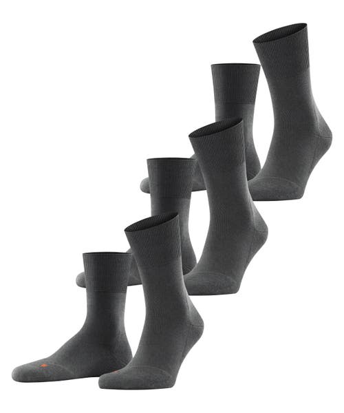 Falke Run Cotton Socks In Gray