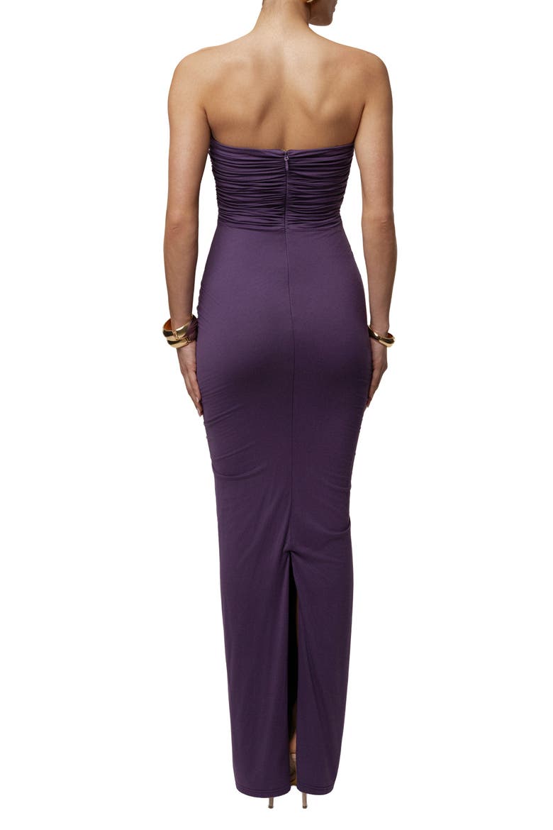 Atlantis Drape Maxi Dress, Alternate, color, Purple