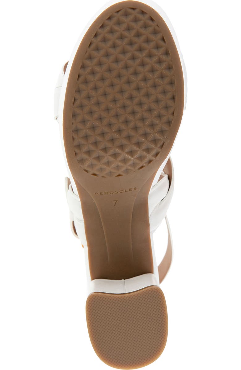 Aerosoles Camea Platform Sandal, Alternate, color, Bright White Leather