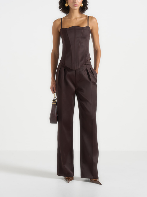 Julie Satin Tailored  Trousers