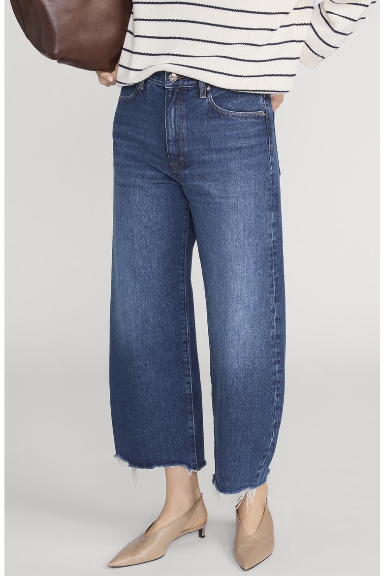 Bowed Raw Hem Straight Leg Jeans, Alternate, color, ACUMEN NEW FRAY